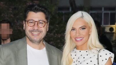 μαλεσκου και κωνσταντάρας σε βραδινή έξοδό τους