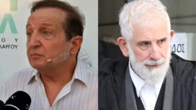 Ο Σπύρος Μπιμπίλας και ο Πέτρος Φιλιππίδης