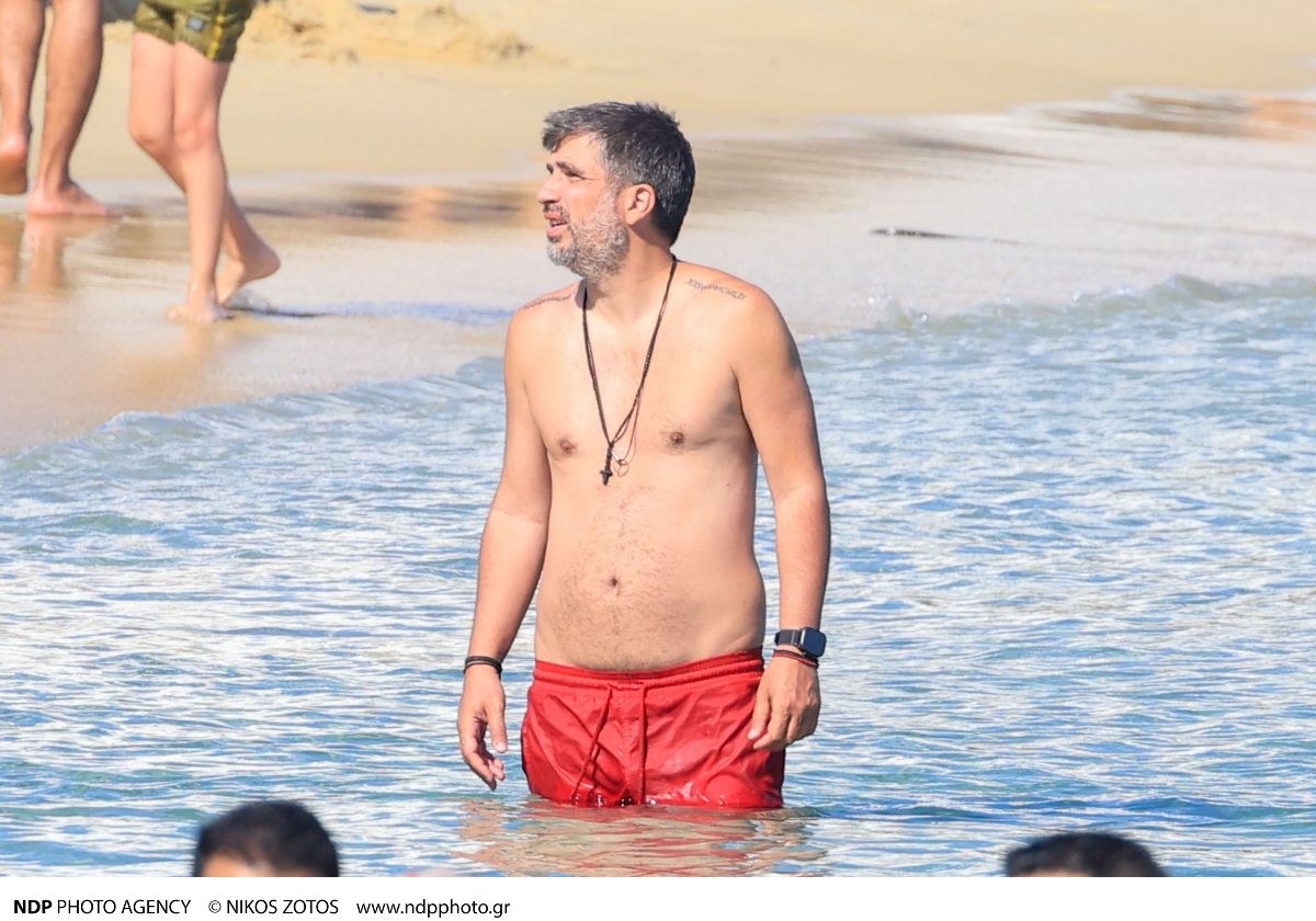 Ο Γιώργος Ανδρίτσος στη Μύκονο