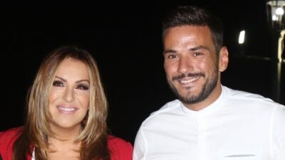 Η Ναταλία Γερμανού με τον Κώστα Τσουρό