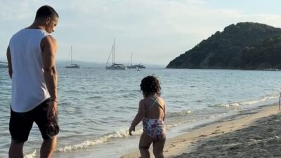 Ο Γιώργος Αγγελόπουλος με την κόρη του