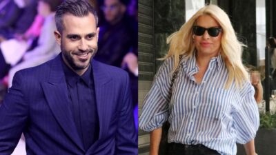 Ο Γιώργος Τσούλης και η Ελένη Μενεγάκη
