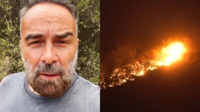 Ο Γρηγόρης Γκουντάρας και η φωτιά στην Παλαιά Φώκαια
