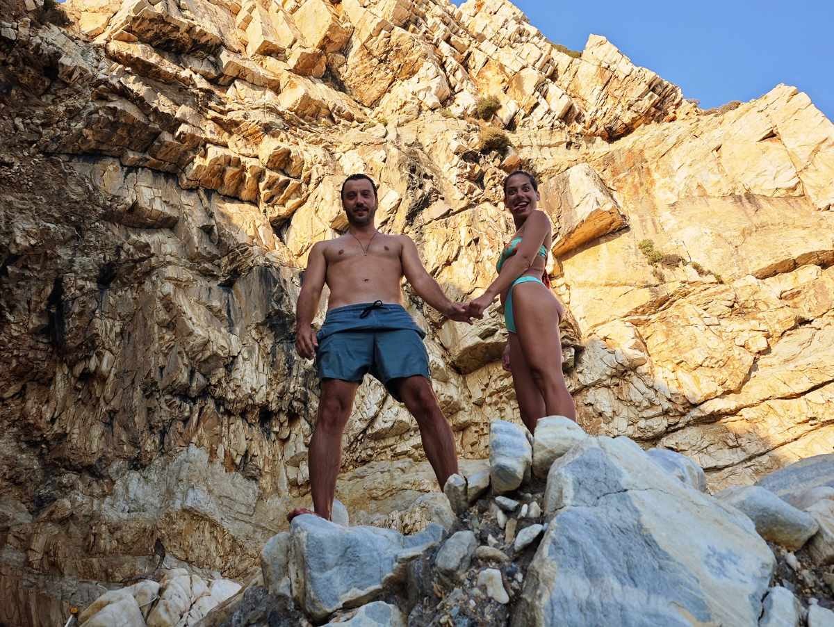 Η Ηλιάνα Μαυρομάτη και ο Στάθης Κοίκας στις διακοπές τους