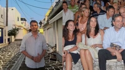 Ο Κώστας Σαμαράς και η οικογένειά του