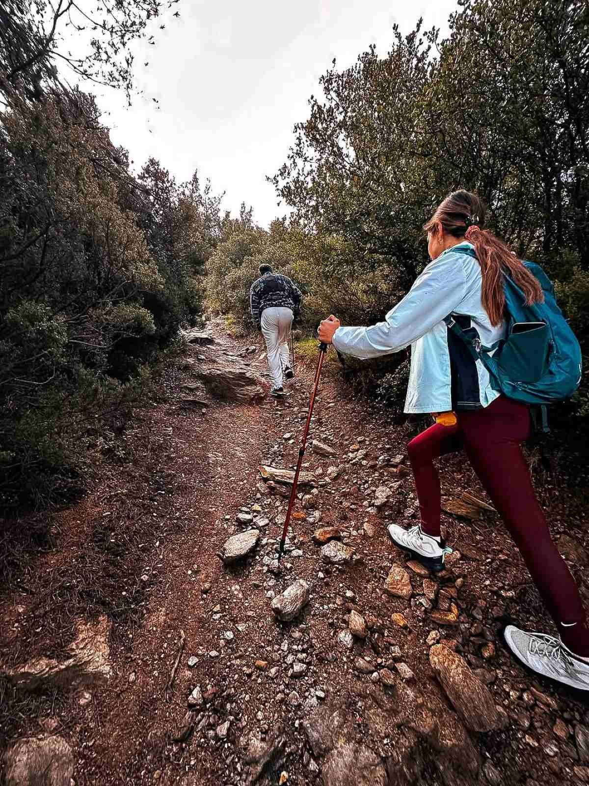 Η Κούρκουλου σε ορειβασία