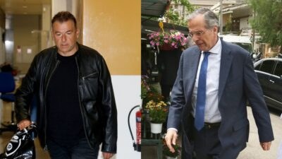 Ο Γιώργος Λιάγκας και ο Αντώνης Σαμαράς