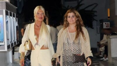 Η Μαρίνα Σταυράκη στη Μύκονο
