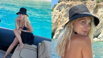 Η Ελένη Μενεγάκη στις διακοπές της