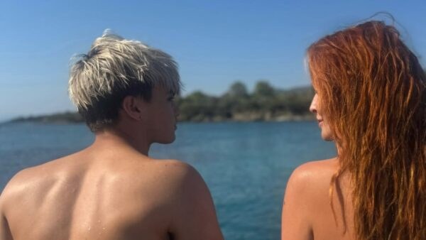 Η Σίσσυ Χρηστίδου με τον γιο της