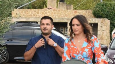 Ο Παναγής Τζωρτζάτος με τη σύζυγό του
