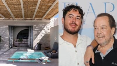 Το ξενοδοχείο του Μιχαήλ Βαρθακούρη στην Πάρο και ο ίδιος με τον Γιάννη Πάριο