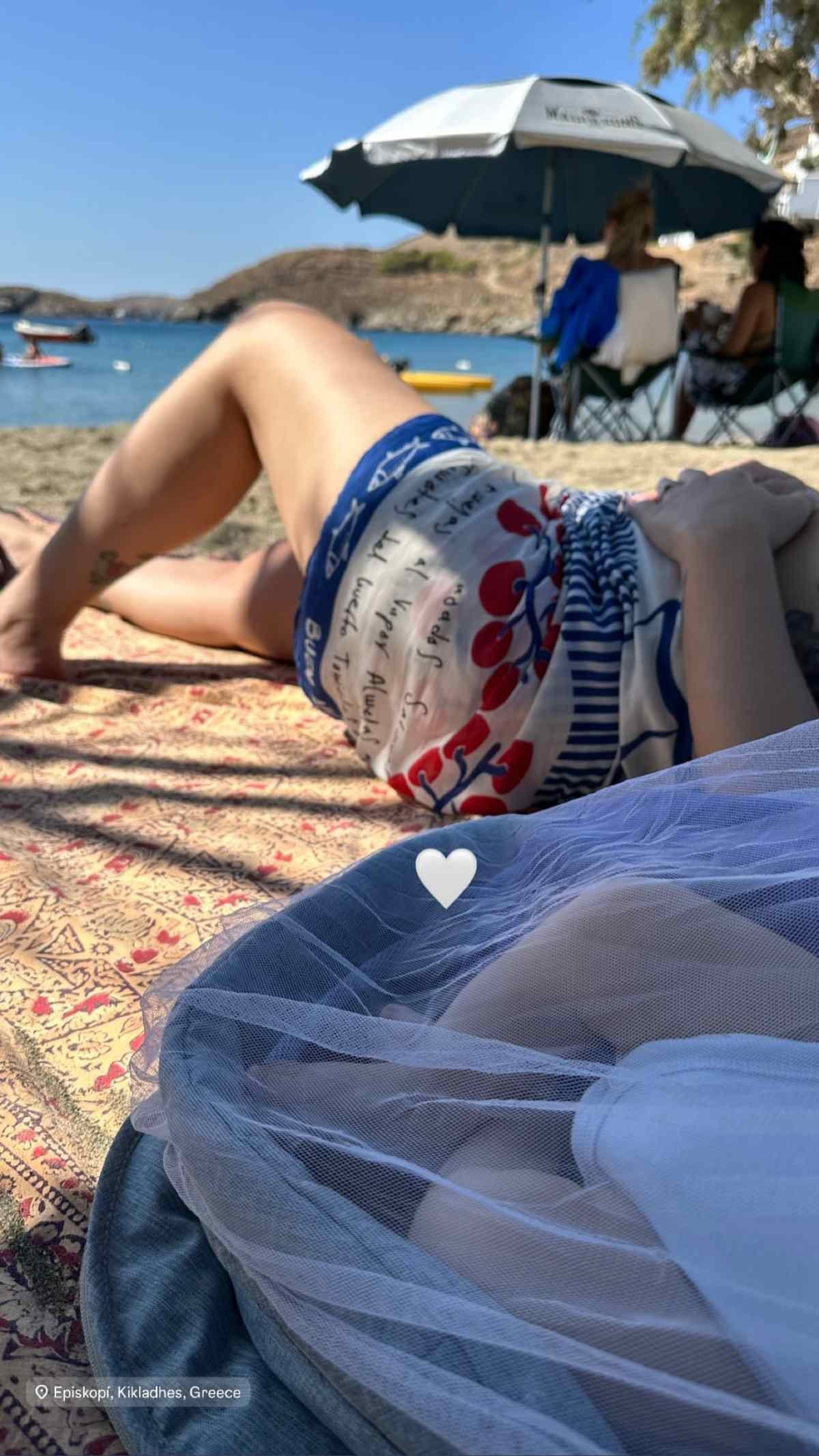 Η Ευρυδίκη Βαλαβάνη και ο Γρηγόρης Μόργκαν στις διακοπές τους