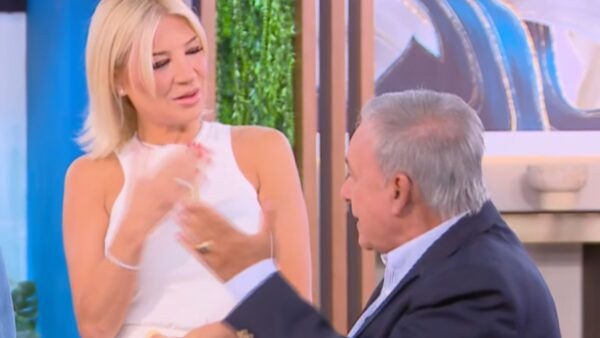Η Φαίη Σκορδά και ο Ανδρέας Μικρούτσικος στο Buongiorno