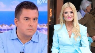 Ο Πάνος Κατσαρίδης και η Μαρίνα Σταυράκη