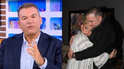 Ο Γιώργος Λιάγκας με τον Αντώνη Ρέμο και τη Μαρινέλλα