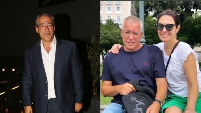 Ο Νίκος Μάνεσης με τη Φαίη Μαυραγάνη