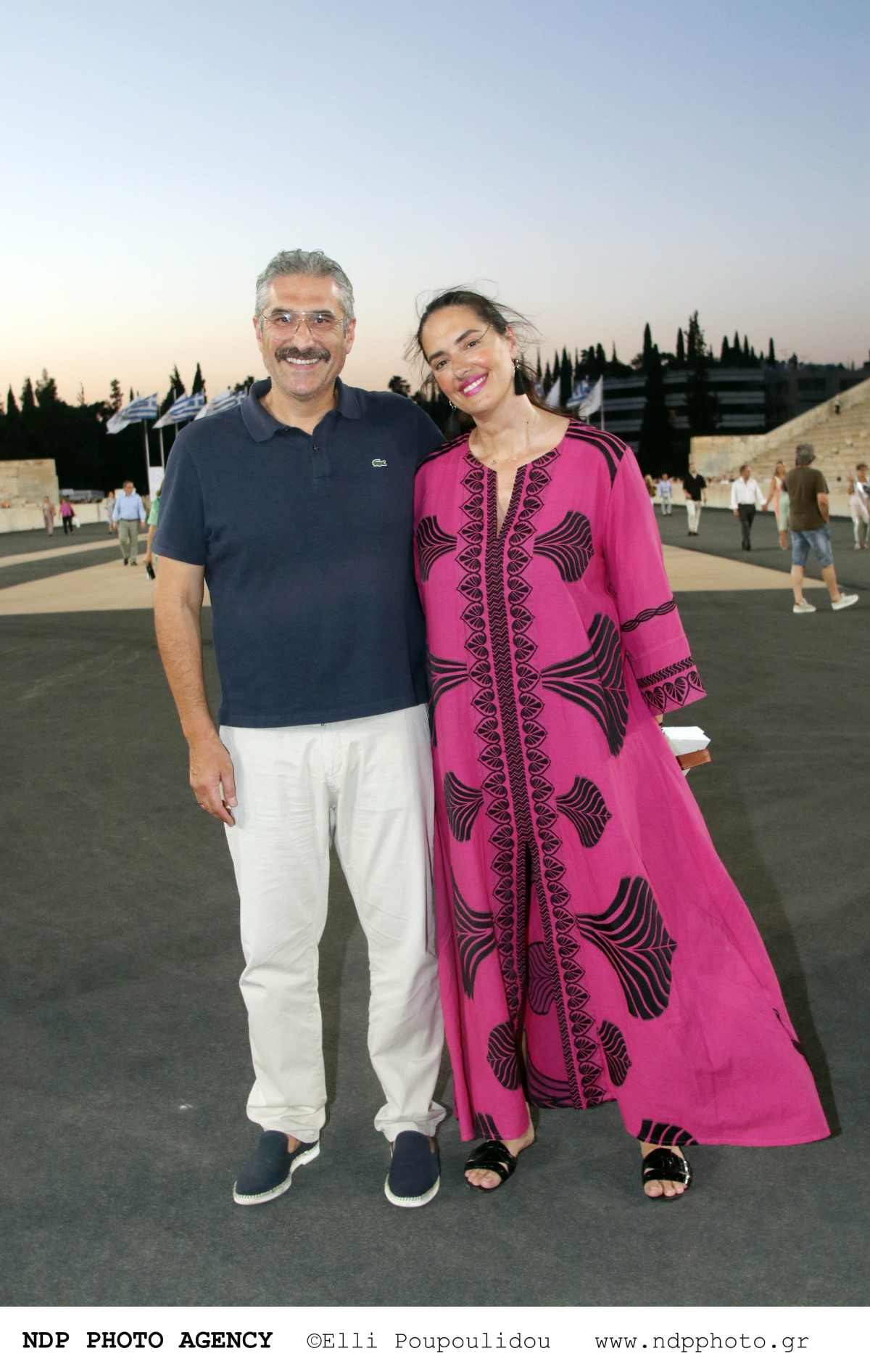 Η Νόνη Δούνια μαζί με τον σύζυγό της, Κυριάκο Μουρατίδη