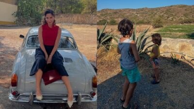 Η Κατερίνα Παπουτσάκη και τα παιδιά της