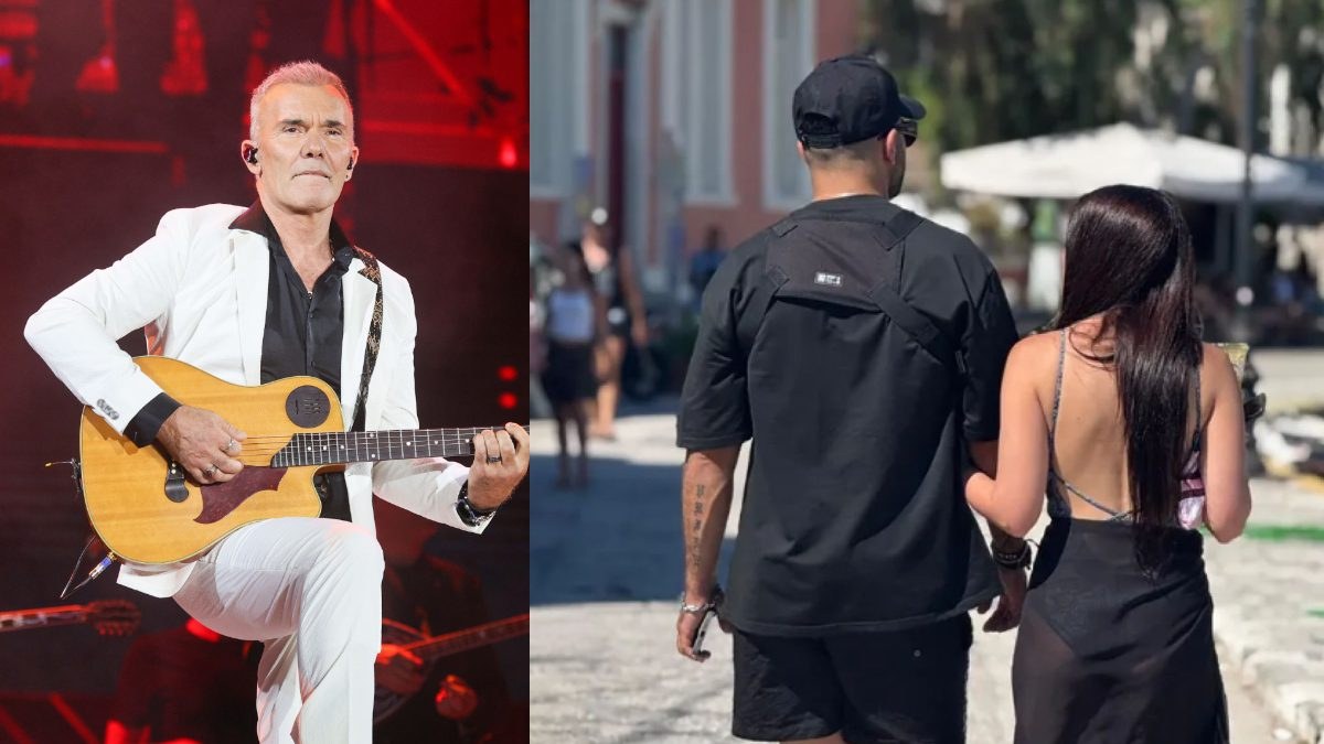 Ο Στέλιος Ρόκκος, ο γιος και η σύντροφός του