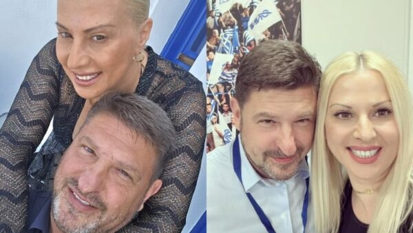 Ο Νίκος Χαρδαλιάς και η σύζυγός του