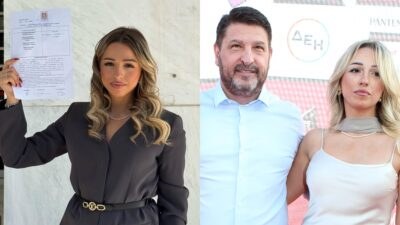 O Νίκος Χαρδαλιάς με την κόρη του Ιωάννα