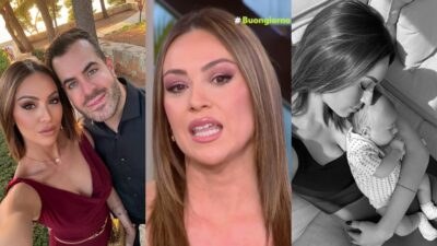 Η Δώρα Παντέλη με τον σύζυγό της και το παιδί τους