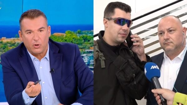 Ο Γιώργος Λιάγκας και ο Τάσος Ποτσέπης με τον δικηγόρο του