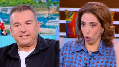 Ο Γιώργος Λιάγκας και η Έλενα Χαραλαμπούδη