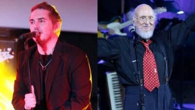 Ο Μιχάλης Χατζηγιάννης και ο Διονύσης Σαββόπουλος