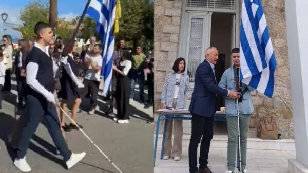 Ο Τυφλός σημαιοφόρος στο Αγρίνιο