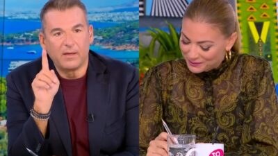 Ο Γιώργος Λιάγκας και η Δέσποινα Καμπούρη