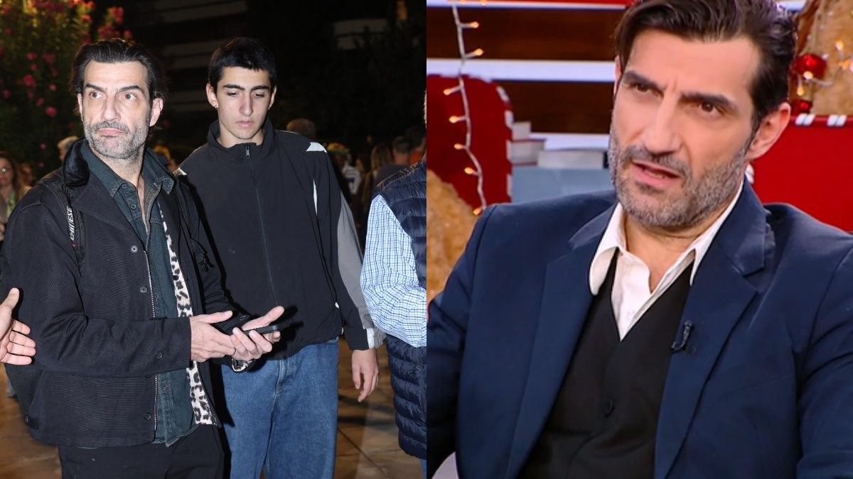 Ο Νίκος Κουρής και ο γιος του