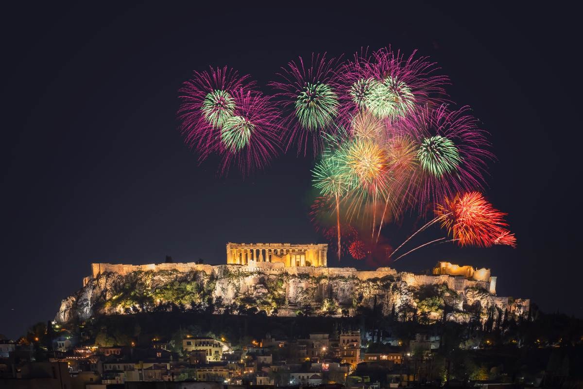 Ακρόπολη πρωτοχρονιά