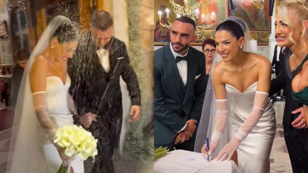 Η Στέλλα Πάσσαερη στο γάμο της