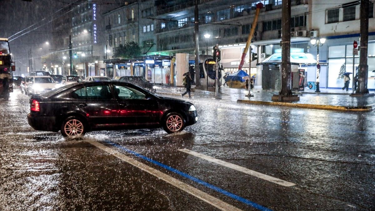 Καταιγίδα Καιρός στην Αθήνα