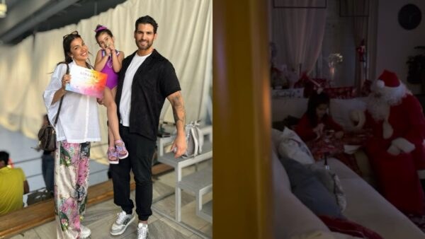 Η Ελένη Χατζίδου και ο Ετεοκλής Παύλου με την κόρη τους