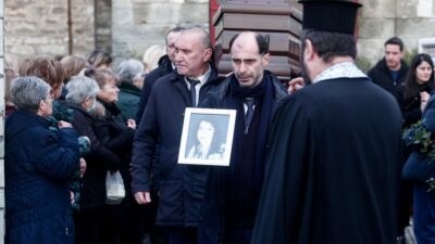 Κηδεία Αγάπης Μπούνοβα που έχασε τη ζωή της στο εργοστάσιο Βιολάντα