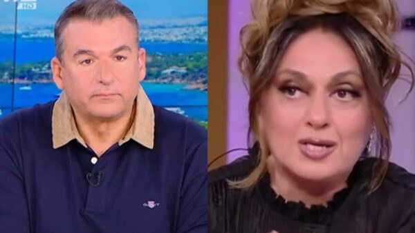 Ο Γιώργος Λιάγκας και η Σοφία Μουτίδου