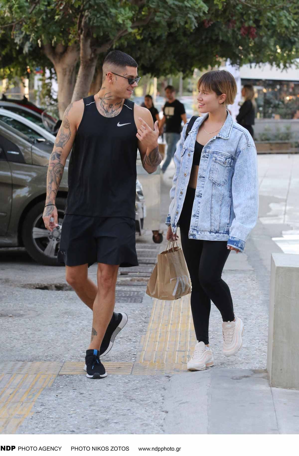Η Έλενα Τσαγκρινού με τον Mike