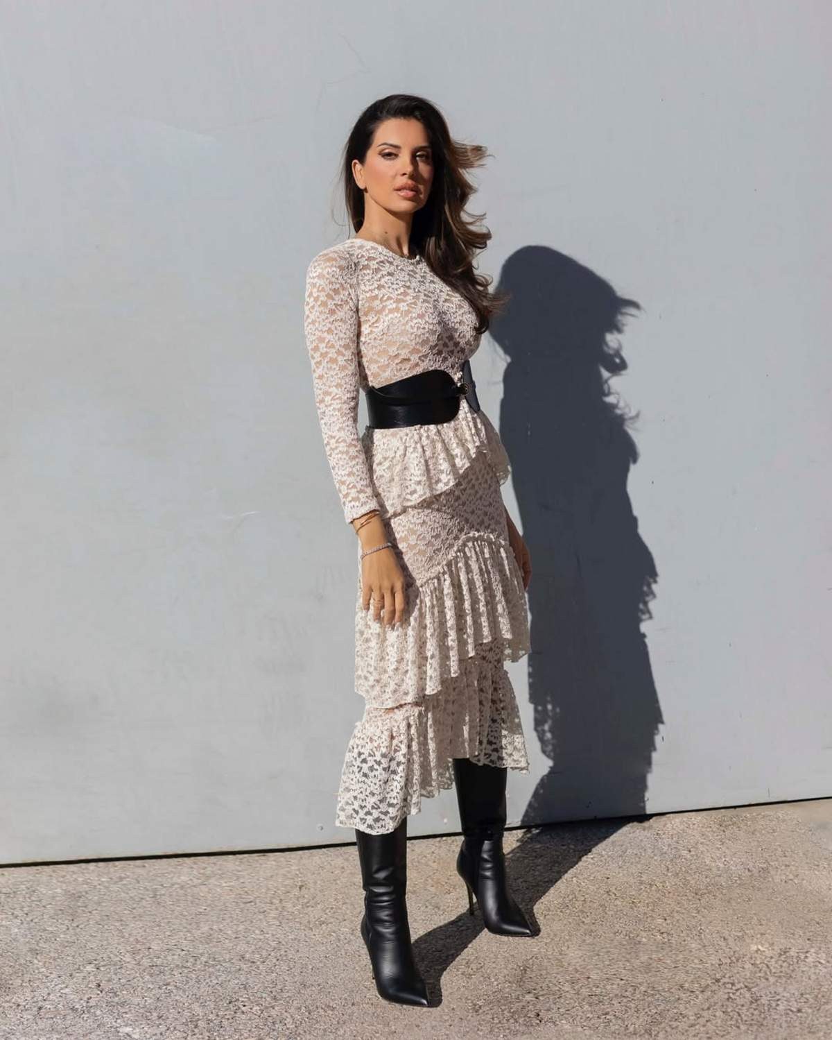 Με boho φόρεμα η Σταματίνα Τσιμτσιλή