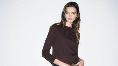 zara look και παλτό