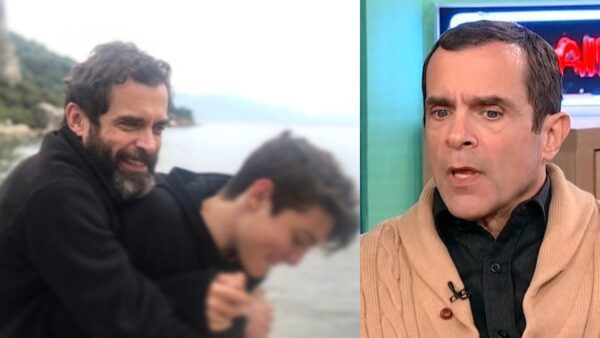 Ο Κωνσταντίνος Μαρκουλάκης με τον γιο του, Γιώργο Ίκαρο