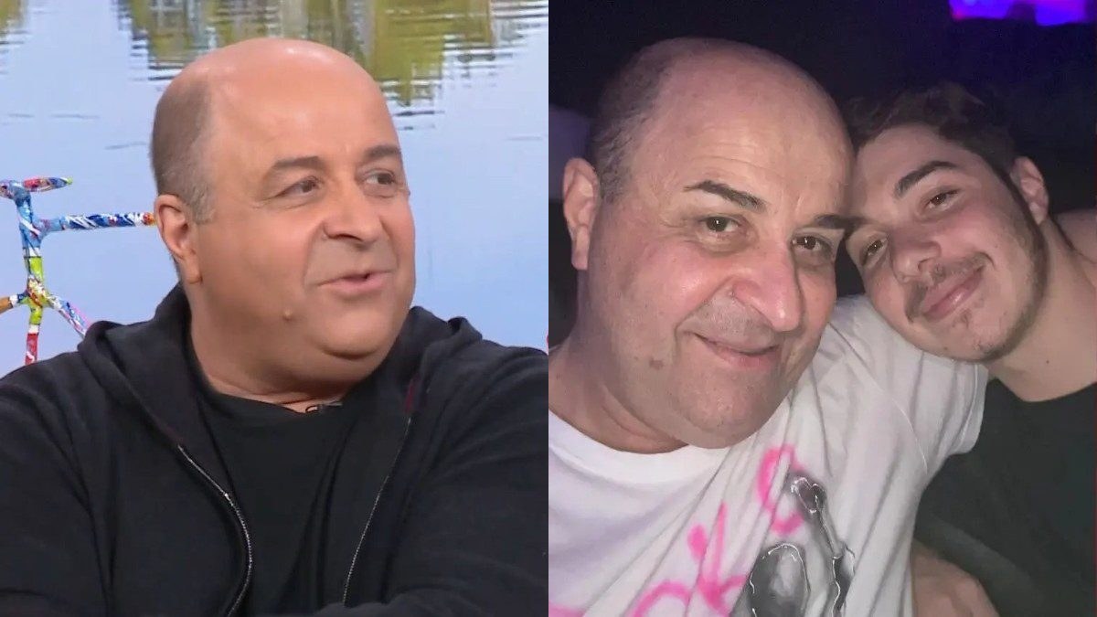 Ο Μάρκος Σεφερλής με τον γιο του, Χάρη