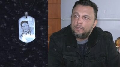 Ο Πάνος Ρούτσι και το μενταγιόν για τον γιο του