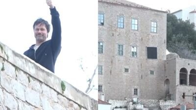 Ο Brad Pitt στην Ύδρα