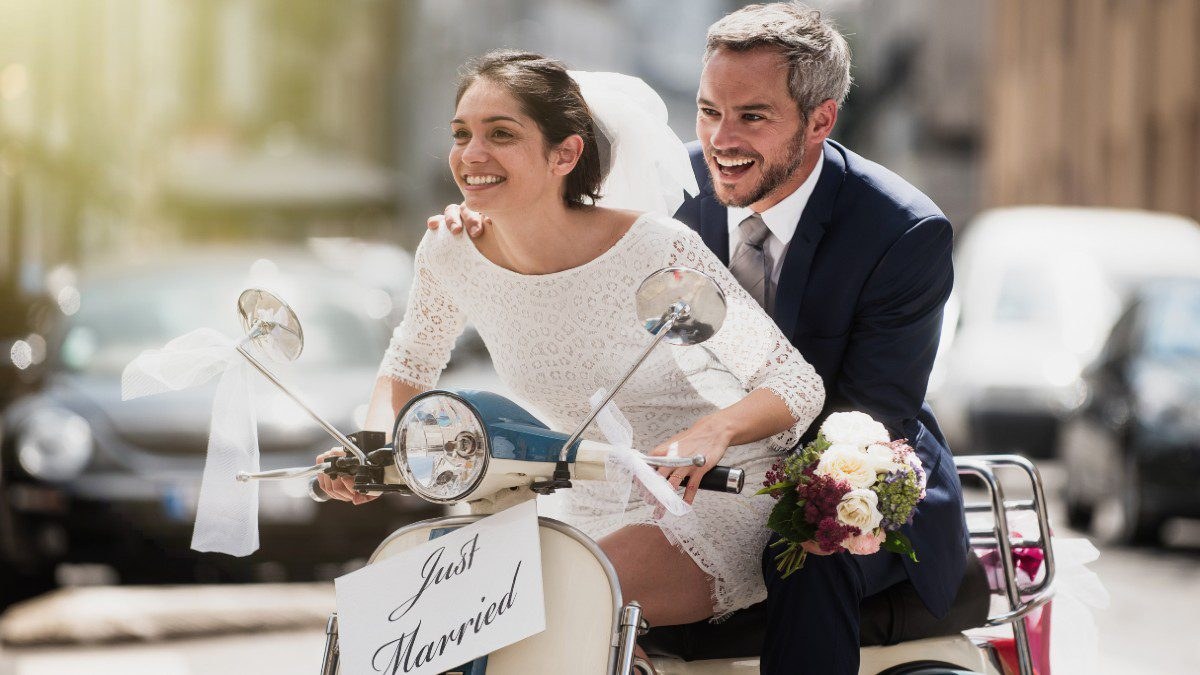 bridal look ζευγάρι νιόπαντροι