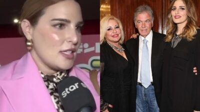 Η Εβελίνα Νικόλιζα μαζί με τους γονείς της
