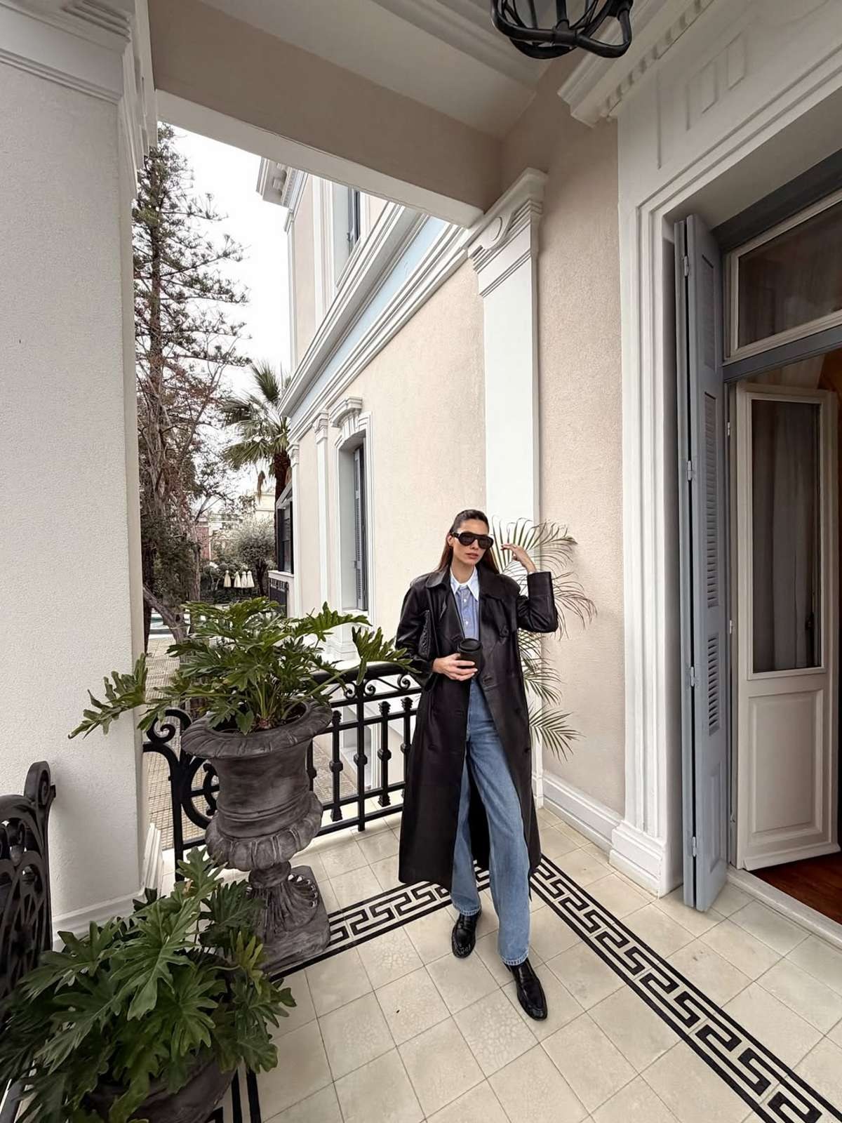 H Ηλιάνα Παπαγεωργίου σε έξοδό της