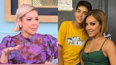 Η Μαριάντα Πιερίδη με τον γιό της